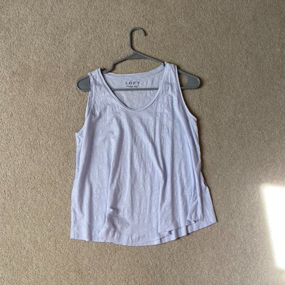 Loft Sz S Light Blue Tank Top